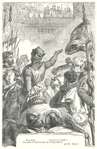 Kral John (gravür) by Henry Courtney (after) Selous