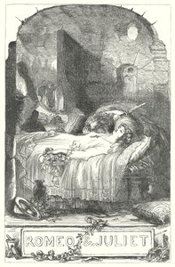 Romeo ve Juliet (gravür) by Henry Courtney (after) Selous