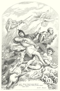 The Tempest (gravür) by Henry Courtney (after) Selous