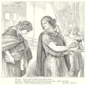 Atinalı Timon (gravür) by Henry Courtney (after) Selous