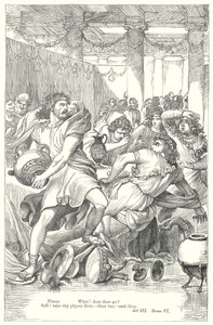 Atinalı Timon (gravür) by Henry Courtney (after) Selous