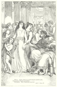 Atinalı Timon (gravür) by Henry Courtney (after) Selous