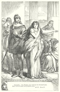 Troilus ve Cressida (gravür) by Henry Courtney (after) Selous