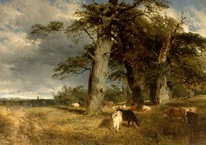 Dukeries'de Manzara, Nottinghamshire, 1850