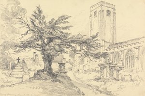 Berry Pomeroy Kilisesi by Henry Edridge