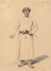 Hintli Bir Prensin Portresi by Henry Edridge