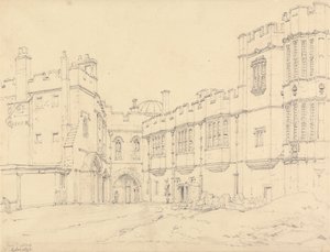 Kraliçe Elizabeth'in Galerisi ve Kara Prens Kapısı, Windsor by Henry Edridge