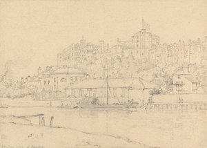 Brocas'tan Windsor Kalesi by Henry Edridge