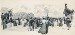 Belle Vue Bahçelerinde by Henry Edward Tidmarsh