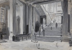 Ana merdiveni gösteren British Museum