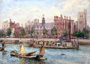 Köprüden Lambeth Sarayı by Henry Edward Tidmarsh