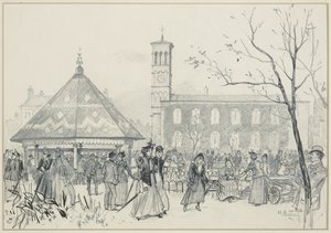 Ardwick Green'de Cumartesi Öğleden Sonra by Henry Edward Tidmarsh
