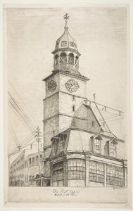 Postane, Eski New York Manzaralarından Orta Hollanda Kilisesi, 1870. by Henry Farrer