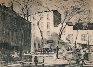 La Place Du Tertre El değmemiş bir köy meydanı., c1927, 1927