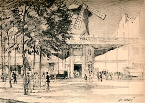 Le Moulin Rouge Dead gerçekten de Pierrots mumudur., c1927, 1927