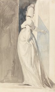 Fuseli Hanım Adında Ayakta Duran Bir Kadının Arkadan Görünümü by Johann Heinrich Füssli