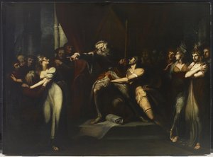 Lear Sürgün Cordelia, c.1784-90 by Johann Heinrich Füssli