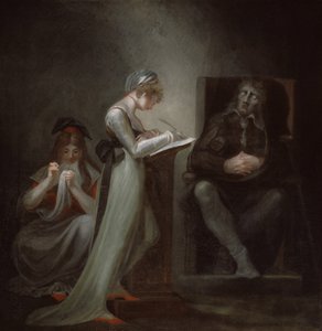 Milton Kızına Dikte Ediyor, 1794 by Johann Heinrich Füssli