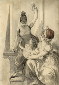 Ülkedeki Anne ve Ailesi, 1806-1807 by Johann Heinrich Füssli