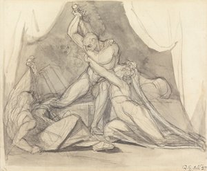 Percival, Belisane'i Urma'nın Büyüsünden Kurtarıyor by Johann Heinrich Füssli