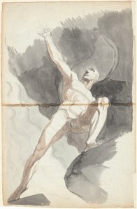 Şeytan Cennetin Güçlerine Meydan Okuyor by Johann Heinrich Füssli