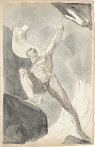 Şeytan Cennetin Güçlerine Meydan Okuyor by Johann Heinrich Füssli