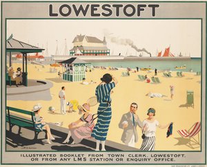 Poster reklam Lowestoft by Henry George Gawthorn