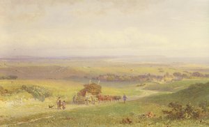 Pevensey Bay, Sussex, 1868 (wc, bc, grafit ve kağıt üzerinde kazıma)