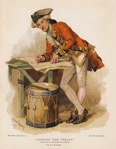 Antlaşmanın İmzalanması (chromolitho) by Henry Gillard (after) Glindoni
