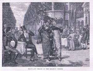 1818 dolaylarında Regency döneminin güzelleri ve güzelleri by Henry Gillard Glindoni