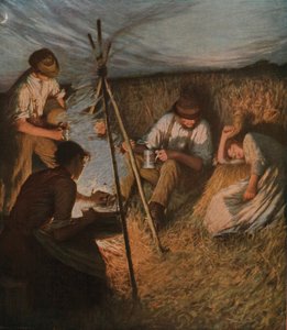 Biçerdöverler Akşam Yemeği, 1898, c1930. by Henry Herbert La Thangue