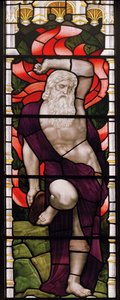 Evesham, All Saints, James Powell & Sons, Henry Holiday, Musa, 1882 by Henry Holiday