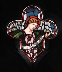 Quatrefoil Angel, 1863 (vitray) by Henry Holiday