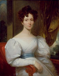Fanny Kemble Butler'ın Portresi (1809-93) (tuval üzerine yağlı boya) by Henry Inman
