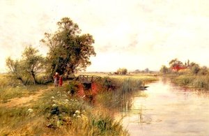 Wallingford yakınlarındaki Thames üzerinde by Henry John Kinnaird