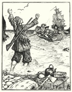 Alexander Selkirk (taş) by Henry Justice Ford