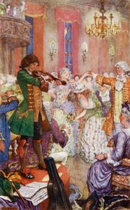 Kör Jack montaj toplarında keman çalıyor by Henry Justice Ford
