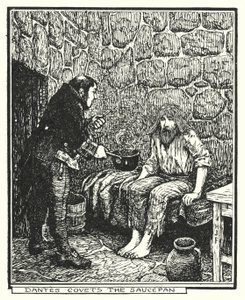 Dantes tencereye imreniyor (lito) by Henry Justice Ford