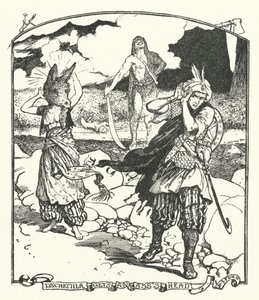 Dschemila Kıçının Başını Alır (gravür) by Henry Justice Ford