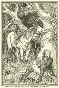 Frederick Flütünü Avlanırken Bile Pratik Yapıyor by Henry Justice Ford
