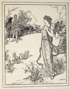 Ulysses, Nausicaa ile nasıl tanıştı, Andrew Lang, 1926 (kağıt üzerine mürekkep)