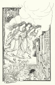 Üç Prenses Nasıl Kayboldu (gravür) by Henry Justice Ford