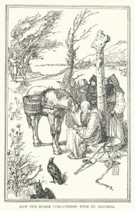 At, St Columba'ya (lito) nasıl sempati duydu? by Henry Justice Ford