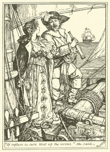 "Yakalanırsa Gemiyi Patlatın" dedi (gravür) by Henry Justice Ford