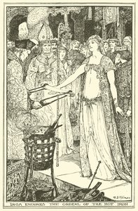 Inga Sıcak Demirin Çilesine Dayandı (gravür) by Henry Justice Ford