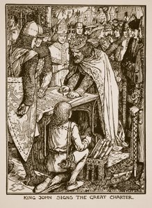 Kral John, C.R.L. Fletcher ve Rudyard Kipling, 1911 by Henry Justice Ford