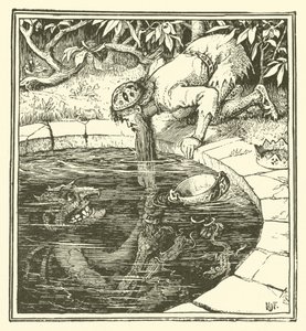 Kral Kojata (gravür) by Henry Justice Ford