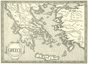 Yunanistan Haritası by Henry Justice Ford