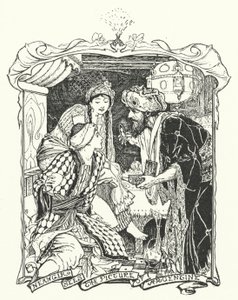 Neangir Arjantinli Resmini Görüyor (gravür) by Henry Justice Ford