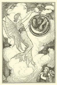 Prens Narcissus ve Prenses Potentilla (gravür) by Henry Justice Ford